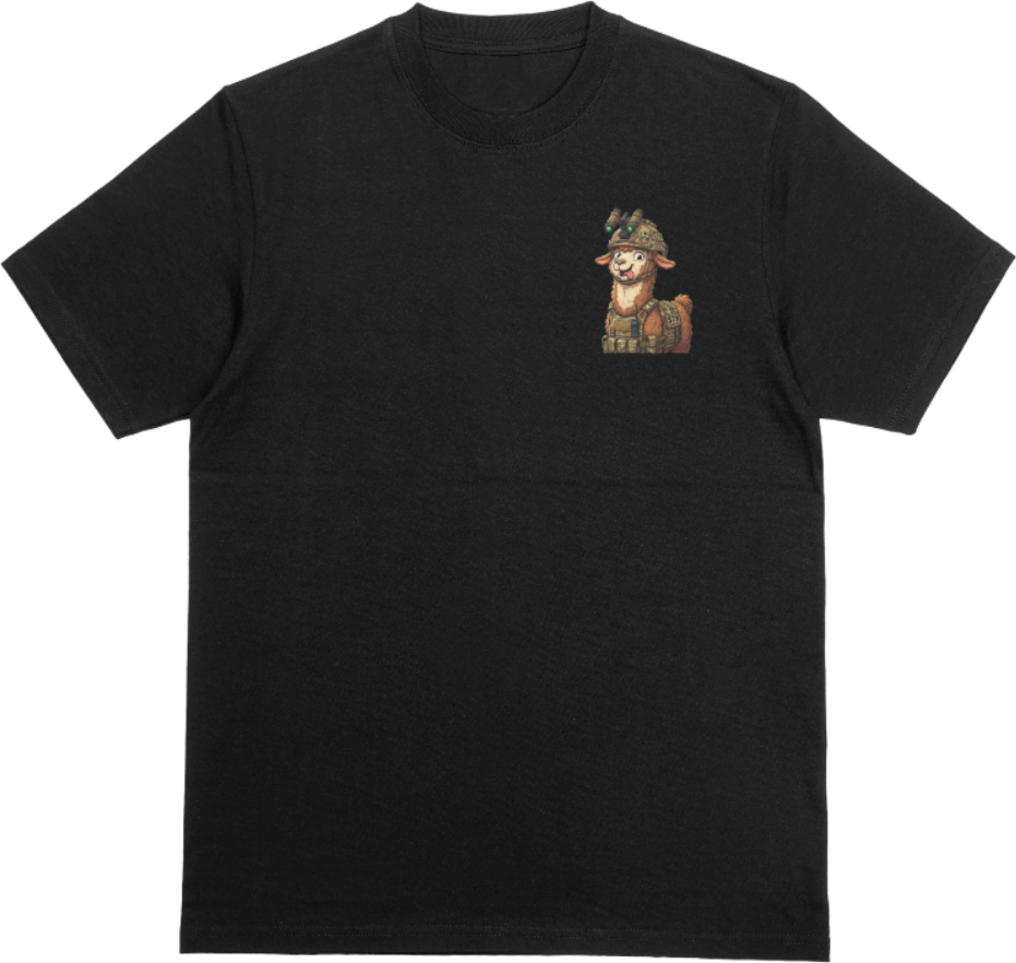 Kid tactical llama shirt